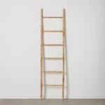 ESCALERA NATURAL BAMBÚ DECORACIÓN 50 X 6 X 190 CM