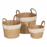 S/3 CESTOS NATURAL-BLANCO