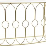 CONSOLA METAL DORADO