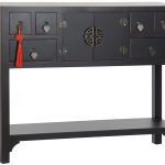 CONSOLA ORIENTAL ABETO ENVEJECIDO NEGRO