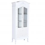 VITRINA MADERA CRISTAL BLANCO