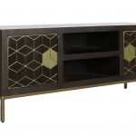 MUEBLE DE TV ACACIA METAL NEGRO